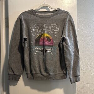 Star Wars Gray Sweater with Colorful Graphic
